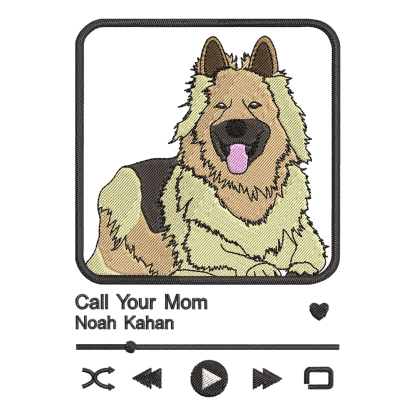 Custom Pet Photo Music Embroidery Player