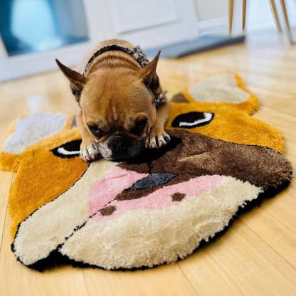 Custom Pet Rug - Tufted Rug - Personalised Pet Dog Portrait Rug