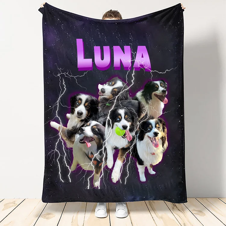 Custom Vintage Pets Blanket