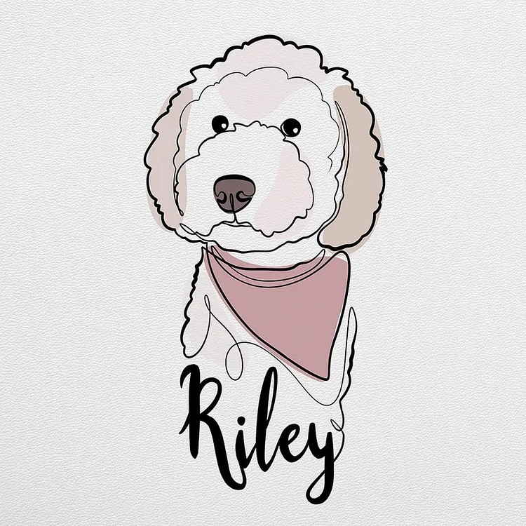 Custom Pet Portrait Plush Blanket Capture Canine Charm in Art Dog Portrait Blanket