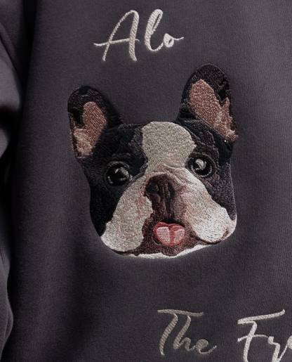 Personalized Embroidered Hoodie Custom Head Cute Gift for Animal Lovers