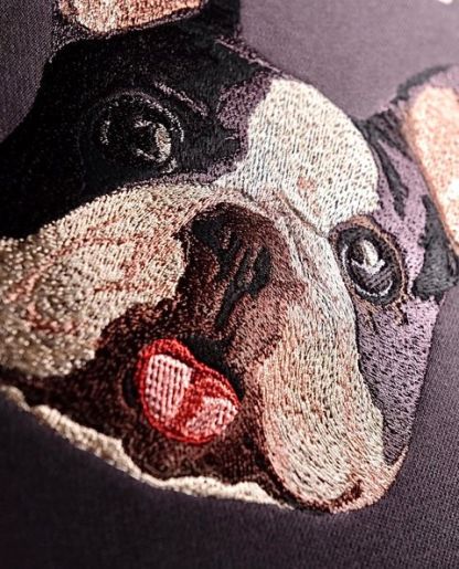 Personalized Embroidered Hoodie Custom Head Cute Gift for Animal Lovers