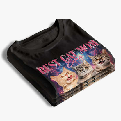 Custom Photo Printing Best Cat Dad Ever - Dog & Cat Personalized Custom Unisex T-shirt, Hoodie, Sweatshirt-Artloverhouse