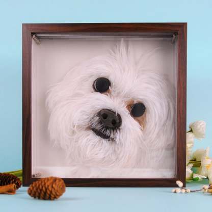 Custom 3D Glass Painting Pet Painting Cat/Dog Portrait Art-Artloverhouse