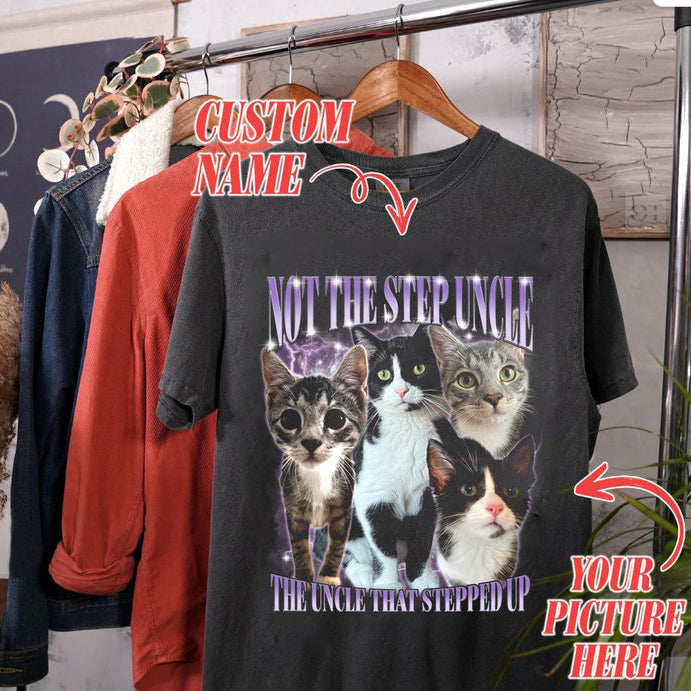 Custom Photo Vintage Tee For Pet Lover-Artloverhouse
