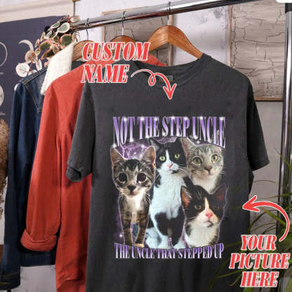 Custom Photo Vintage Tee For Pet Lover-Artloverhouse