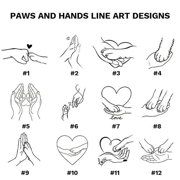 Custom Pet Line Art Hoodie/Sweatshirt/T-Shirt – Personalized Pet Portrait with Cute Sleeve Print