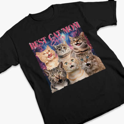 Custom Photo Printing Best Cat Dad Ever - Dog & Cat Personalized Custom Unisex T-shirt, Hoodie, Sweatshirt-Artloverhouse