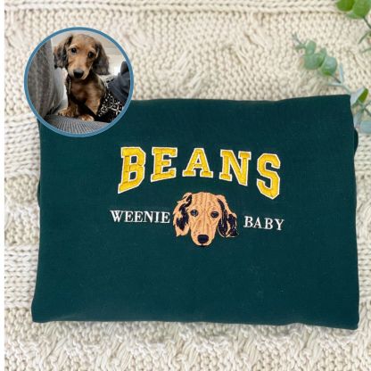 Personalized Varsity Dog Embroidered Sweater For Dog Lovers