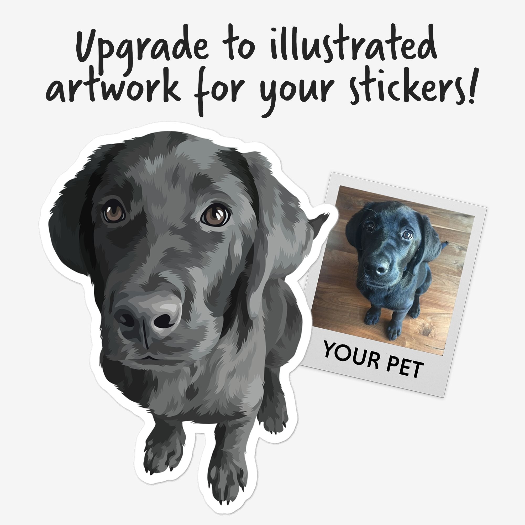 Custom Pet Sticker – Personalized Pet Photo Decal