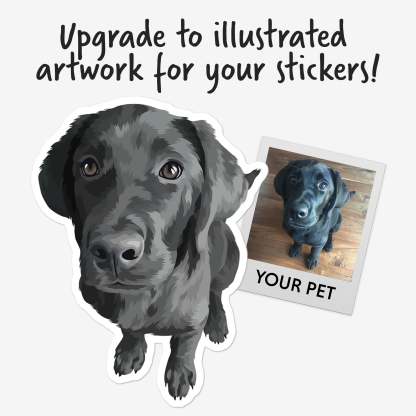 Custom Pet Sticker – Personalized Pet Photo Decal