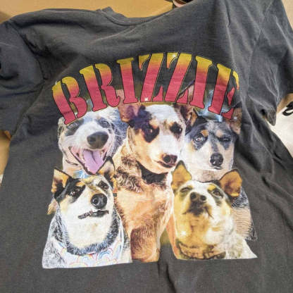 Custom Photo Vintage Tee For Pet Lover-Artloverhouse