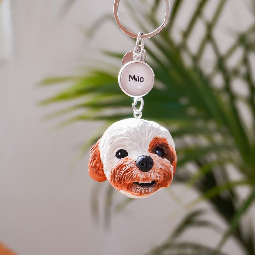 Custom Pet Sculpture Keychain - Carry Your Pet Everywhere You Go