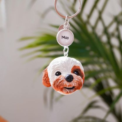 Custom Pet Sculpture Keychain - Carry Your Pet Everywhere You Go