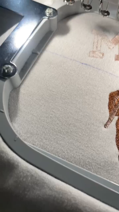 Personalized Sweatshirt with "MOOSE" Pet Portrait Embroidery