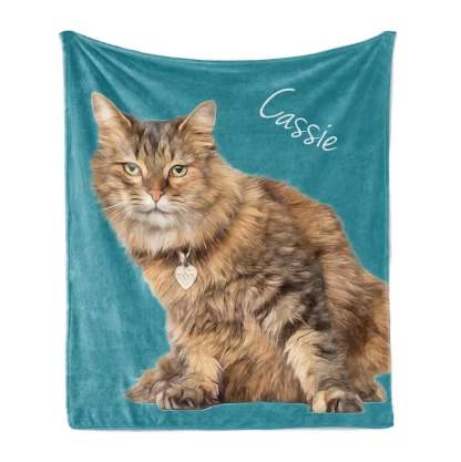 Custom Dog Face Blankets, Personalized Pet Photo Blanket, Fleece Dog Blankets, Customized Photo Throws, Dog Dad Gifts, Pet Lover Gifts