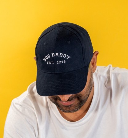Personalized Dog Dad Father Daddy Est. Year Cap, Custom Father's Day Gift
