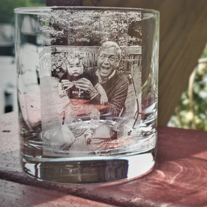 Custom Picture Rocks glass personalized whiskey glass-Artloverhouse