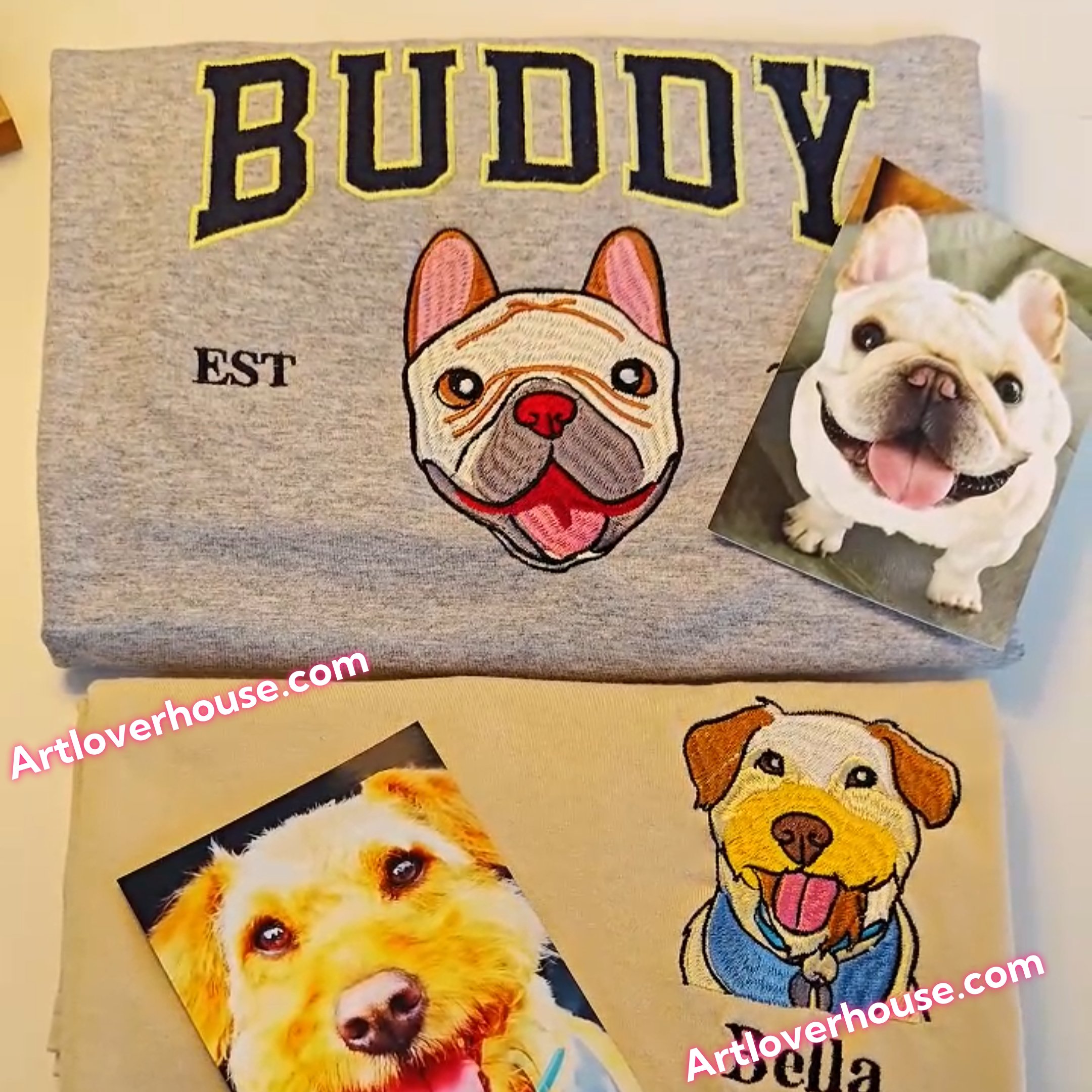 Custom Embroidered Pet  Sweatshirt