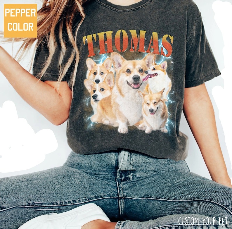 Custom Printing Vintage Hip Hop Vintage Pet Sweatshirt-Artloverhouse