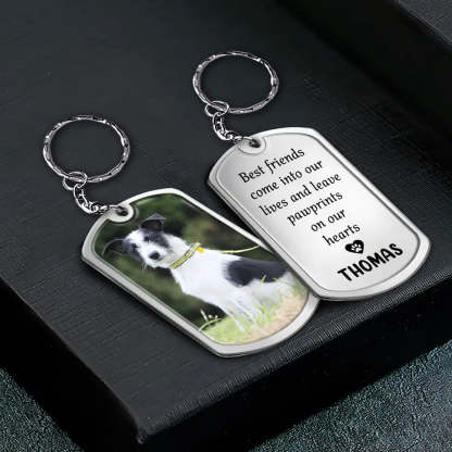 Custom Photo Memorial When Tomorrow Starts - Personalized Aluminum Keychain-Artloverhouse