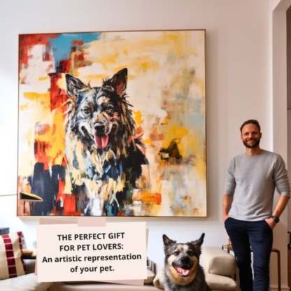 Basquiat Canvas 'The beast on fire' Special EditionTM-Artloverhouse