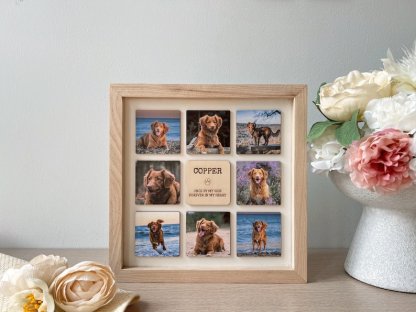 Personalized Dog Photo Frame, Custom Memorial Dog Picture Wooden Frame-Artloverhouse