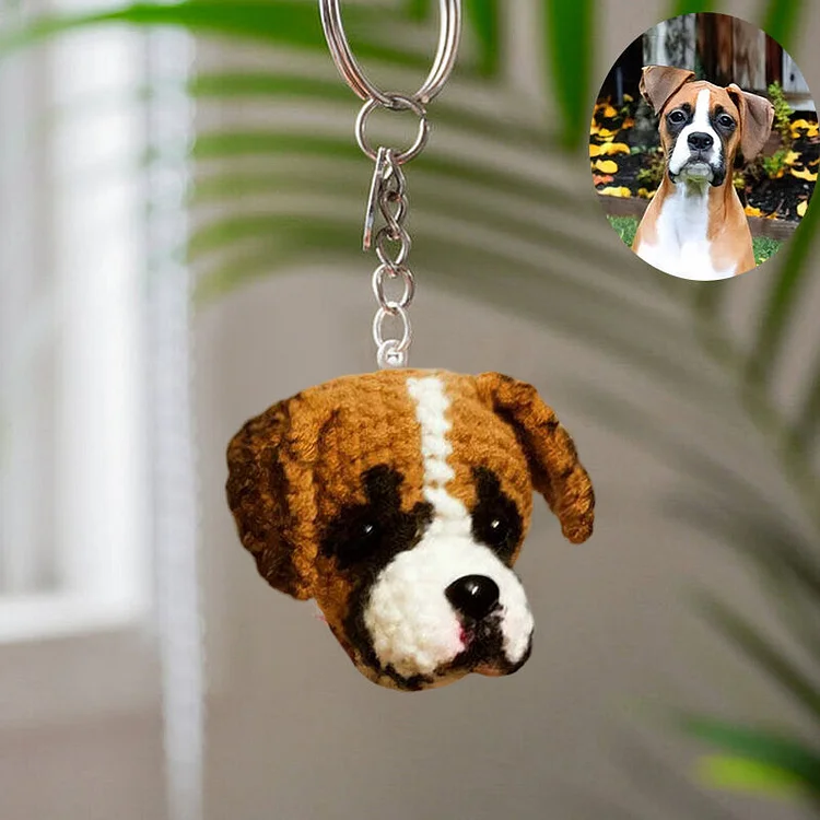 Personalized Wool Keychain Customized Head Photo