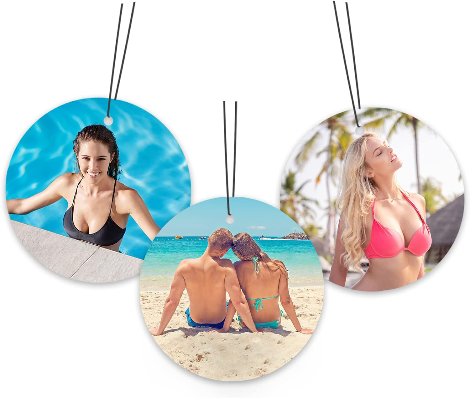 Custom Air Freshener for Car - Double Sided photo Personalized Air Freshener for Car