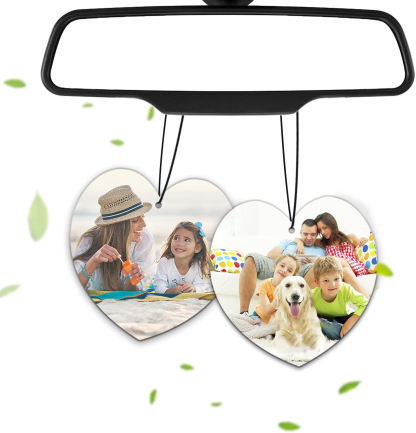 Custom Air Freshener for Car - Double Sided photo Personalized Air Freshener for Car