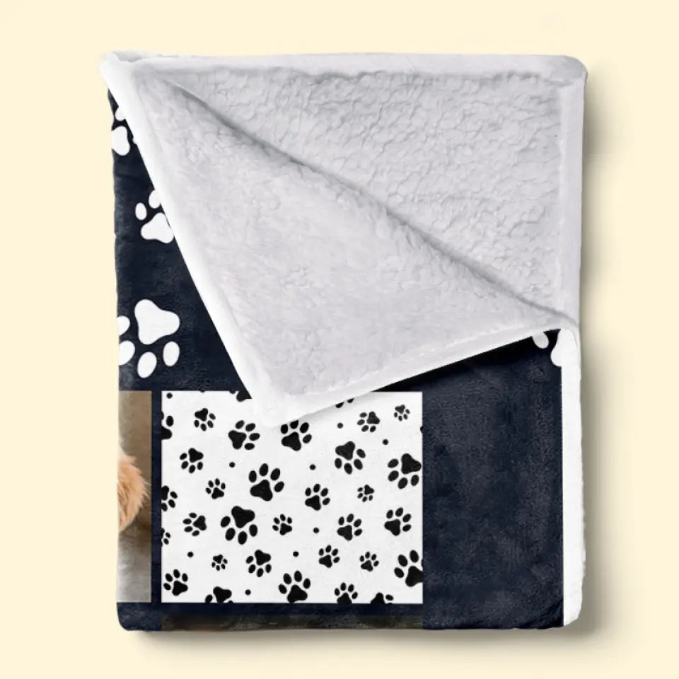 Personalized Memorial Blanket – 'My Favorite Hello, Hardest Goodbye' Custom Photo Blanket – Pet Loss Sympathy Gift for Pet Owners