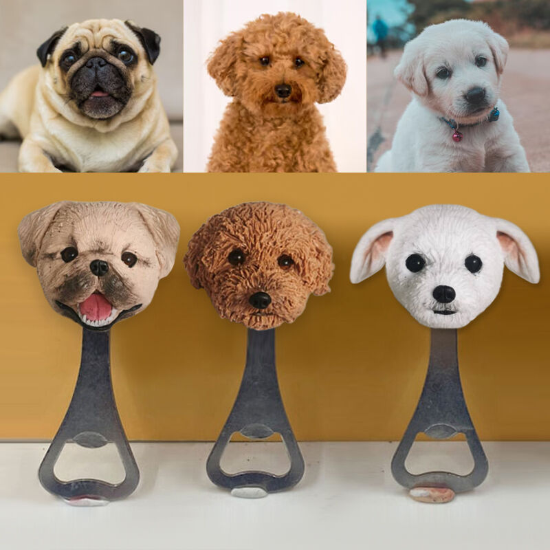 Personalized Pet Head Bottle Opener – Cute Gift for Pet Lovers