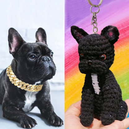 Personalized Wool Keychain with Custom Full-Body Photo of Your Pet - Funny Gift for Animal Lovers