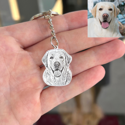 Personalized Photo Keychain Fun Gift For Pets