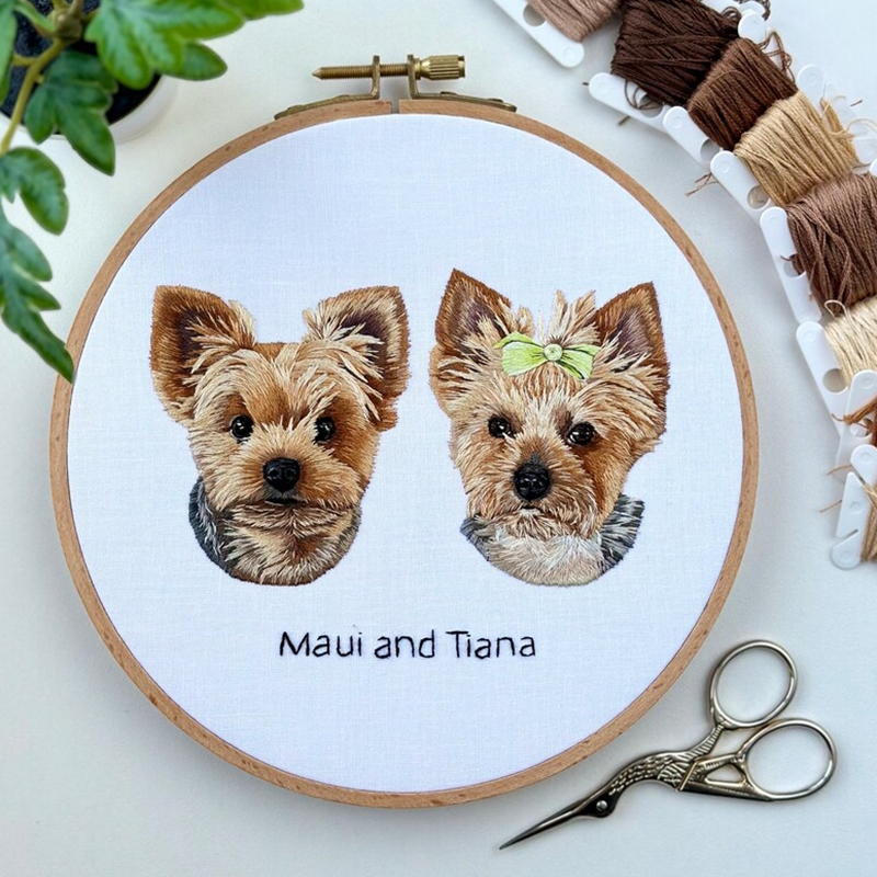 Personalized Embroidery Hoop Customized Multiple Photos Fun Home Decor