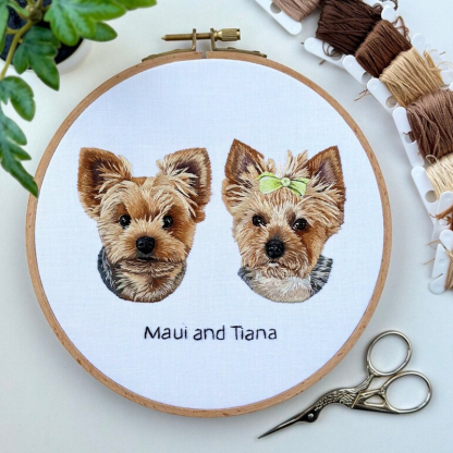 Personalized Embroidery Hoop Customized Multiple Photos Fun Home Decor