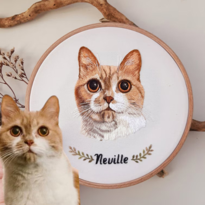Personalized Embroidery Hoop Customized Photo Romantic Gift For Thanksgiving Gift