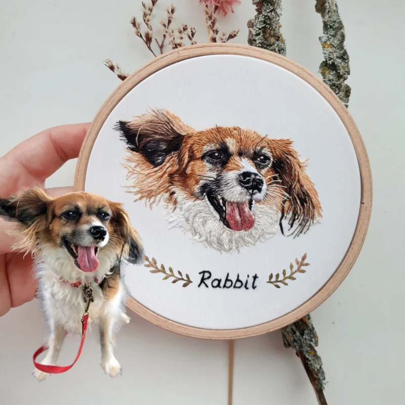 Personalized Embroidery Hoop Customized Photo Romantic Gift For Christmas