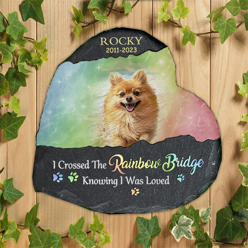 "Miss You for the Rest of Mine" Personalized Memorial Stone Sympathy Gift for Pet Owners