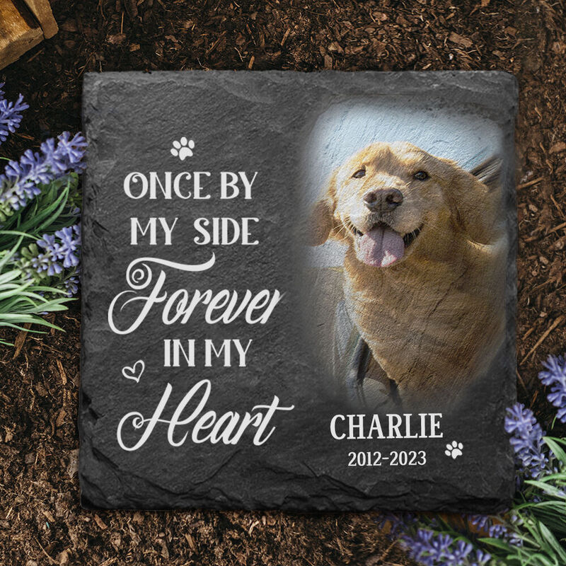 Custom Memorial Stone Add Pet Photo Dog Memorial Gifts for Pet Owner