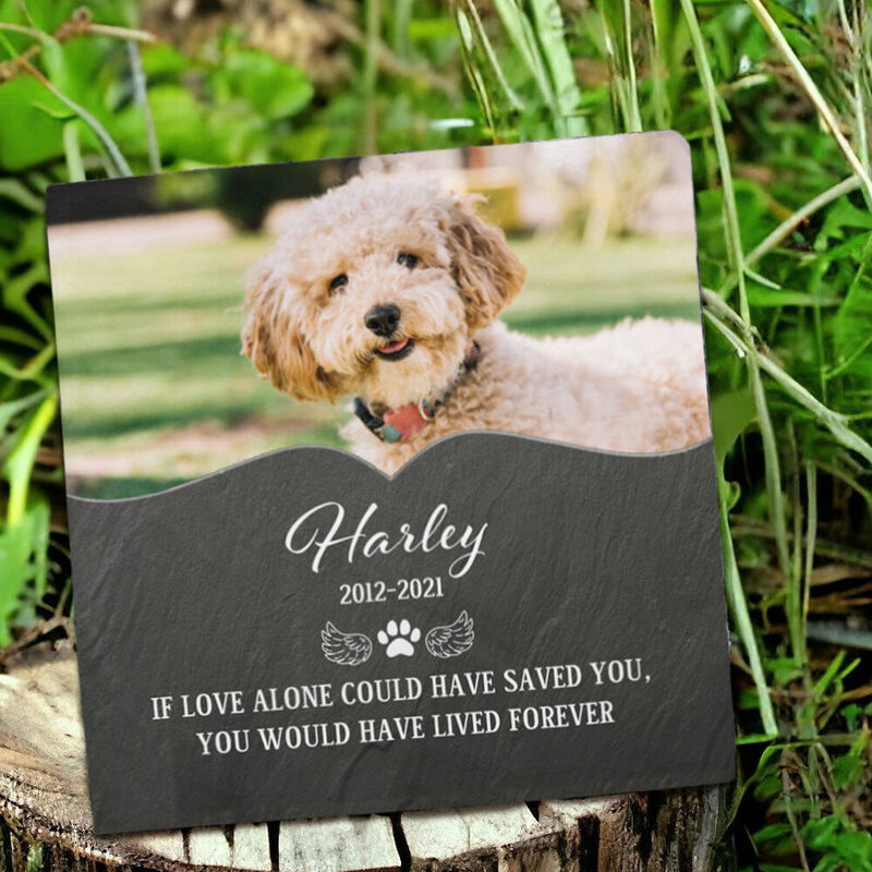 Personalized Memorial Stone Pet Grave Marker Sympathy Gift for Pet Owner