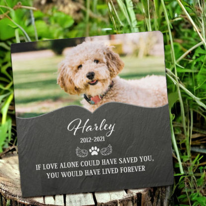 Personalized Memorial Stone Pet Grave Marker Sympathy Gift for Pet Owner