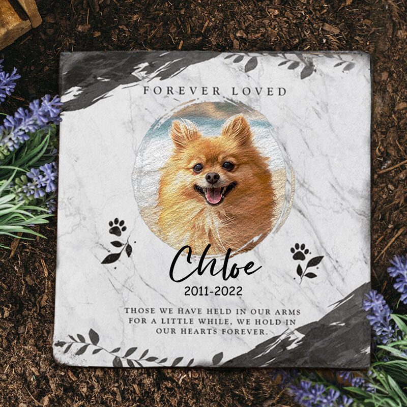 Personalized Memorial Stone Pet Grave Marker Upload Image Memorial Gift
