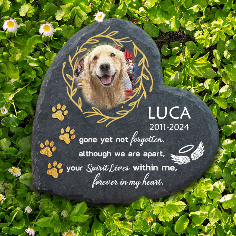Personalized Memorial Stone Dog Tombstone Pet Loss Gift for Pet Owner