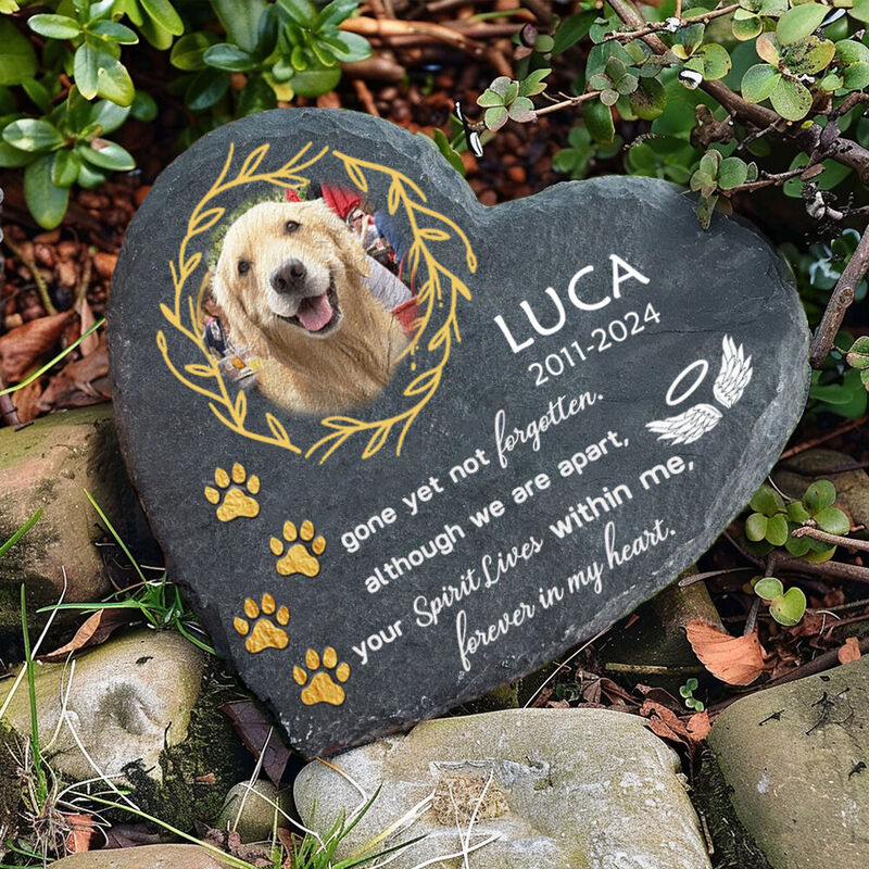 Personalized Memorial Stone Dog Tombstone Pet Loss Gift for Pet Owner