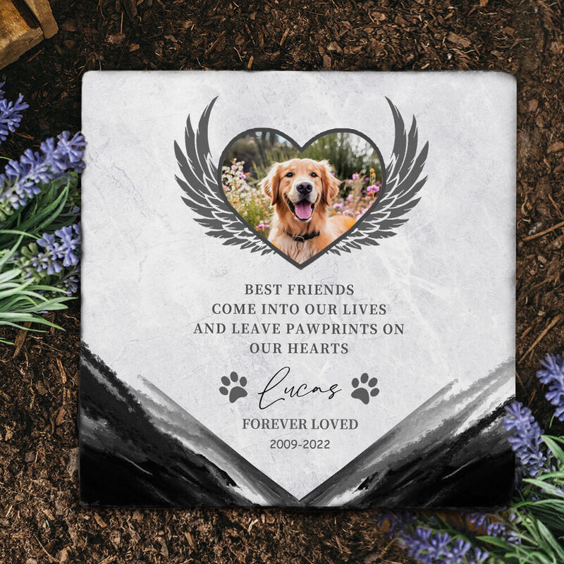 Personalized Memorial Stone Pet Tombstone Sympathy Gift for Pet Owner