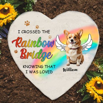 "My Hardest Goodbye" Personalized Heart Shaped Memorial Stone Sympathy Gift for Pet Owners