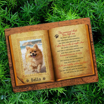 Personalized Memorial Stone Slate Grave Marker Sympathy Gift For Pet Owners