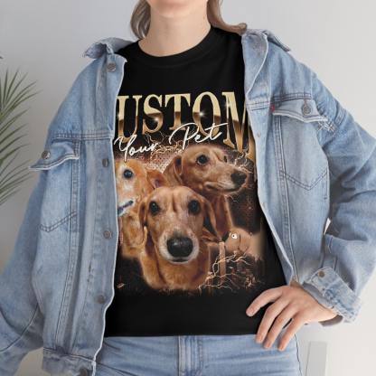 Paw-some Style, Tail-Wagging Fun! - Custom Printing Vintage Hip Hop Vintage Pet Sweatshirt