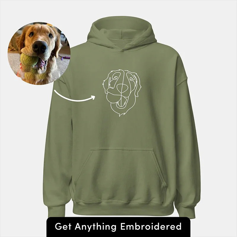 Custom Embroidered Hoodie-Artloverhouse